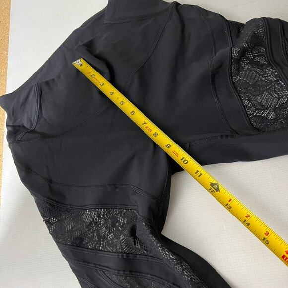 Lululemon Wunder Under High Rise Tight 25" Black Lace Women Size 8 - Picture 5 of 12